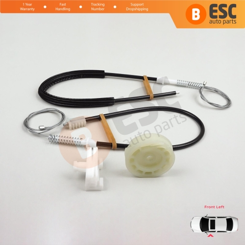 Window Regulator Repair Kit Front Left for Peugeot 106 MK1 MK2 1A 1C 1S 1991-2005 5-Door 9221H1