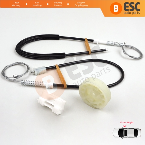 Window Regulator Repair Kit Front Right for Peugeot 106 MK1 MK2 1A 1C 1S 1991-2005 5-Door 9222G9