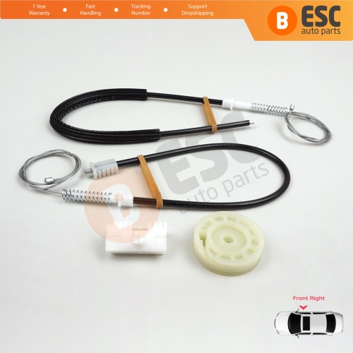 Window Regulator Repair Kit Front Right for Peugeot 106 MK1 MK2 1A 1C 1S 1991-2005 5-Door 9222G9