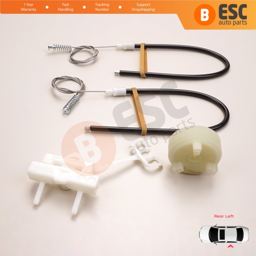 Power Window Regulator Repair Kit Rear Left for Fiat Abarth Punto Grande Evo MK3 199 2005-2024 5-Door 51723328