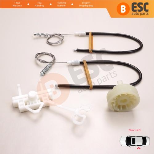 Power Window Regulator Repair Kit Rear Left for Fiat Abarth Punto Grande Evo MK3 199 2005-2024 5-Door 51723328