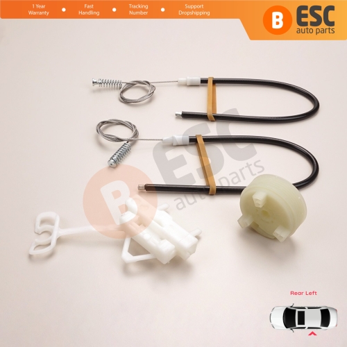 Power Window Regulator Repair Kit Rear Left for Fiat Abarth Punto Grande Evo MK3 199 2005-2024 5-Door 51723328