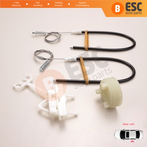 Power Window Regulator Repair Kit Rear Left for Fiat Abarth Punto Grande Evo MK3 199 2005-2024 5-Door 51723328