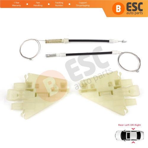 Power Window Regulator Repair Kit Rear Left or Right for Alfa Romeo 159 939 2005-2011 4/5 Door 71740123 71740124