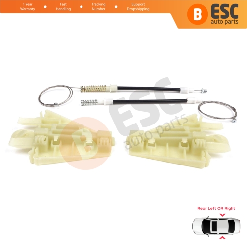 Power Window Regulator Repair Kit Rear Left or Right for Alfa Romeo 159 939 2005-2011 4/5 Door 71740123 71740124