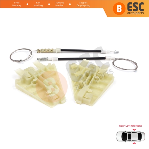 Power Window Regulator Repair Kit Rear Left or Right for Alfa Romeo 159 939 2005-2011 4/5 Door 71740123 71740124