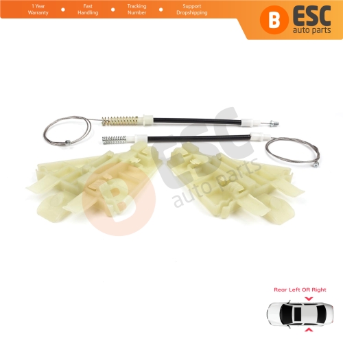 Power Window Regulator Repair Kit Rear Left or Right for Alfa Romeo 159 939 2005-2011 4/5 Door 71740123 71740124