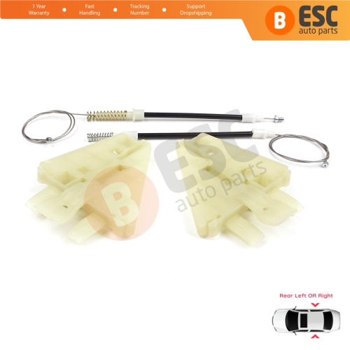 Power Window Regulator Repair Kit Rear Left or Right for Alfa Romeo 159 939 2005-2011 4/5 Door 71740123 71740124