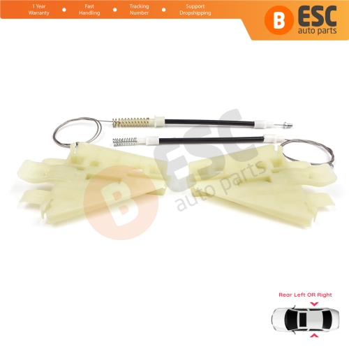 Power Window Regulator Repair Kit Rear Left or Right for Alfa Romeo 159 939 2005-2011 4/5 Door 71740123 71740124