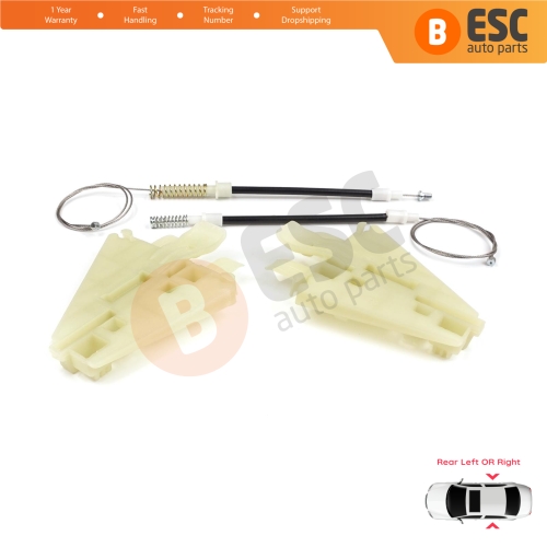 Power Window Regulator Repair Kit Rear Left or Right for Alfa Romeo 159 939 2005-2011 4/5 Door 71740123 71740124