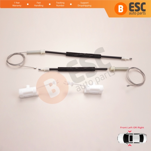 Window Regulator Repair Set Front Left or Right for Alfa Romeo 147 937 2000-2010 3/5 Door 46751871 46751870