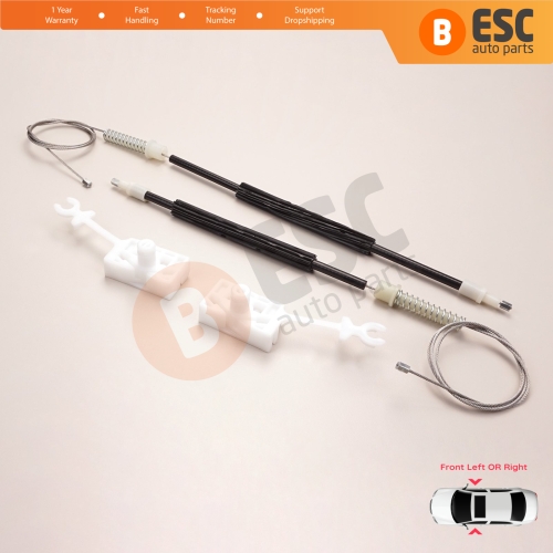 Window Regulator Repair Set Front Left or Right for Alfa Romeo 147 937 2000-2010 3/5 Door 46751871 46751870