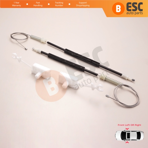 Window Regulator Repair Set Front Left or Right for Alfa Romeo 147 937 2000-2010 3/5 Door 46751871 46751870