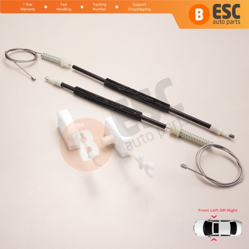 Window Regulator Repair Set Front Left or Right for Alfa Romeo 147 937 2000-2010 3/5 Door 46751871 46751870