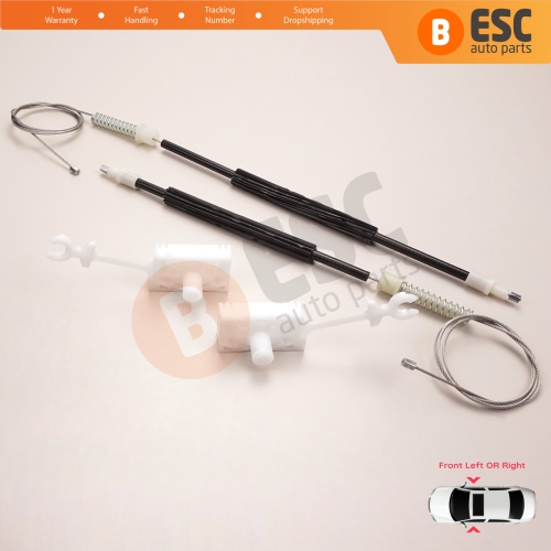 Window Regulator Repair Set Front Left or Right for Alfa Romeo 147 937 2000-2010 3/5 Door 46751871 46751870