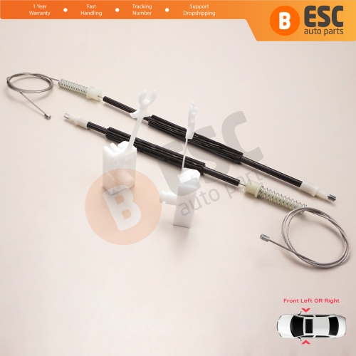 Window Regulator Repair Set Front Left or Right for Alfa Romeo 147 937 2000-2010 3/5 Door 46751871 46751870