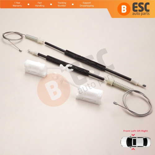 Window Regulator Repair Set Front Left or Right for Alfa Romeo 147 937 2000-2010 3/5 Door 46751871 46751870