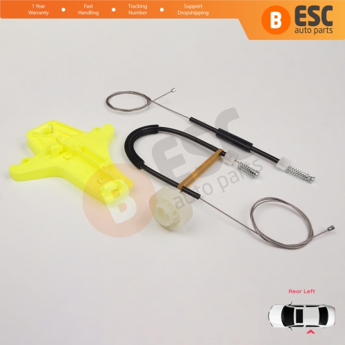 Window Regulator Repair Kit Rear Left for VW Amarok MK1 2H 2010-2022 4-Door Pickup 2H7839401