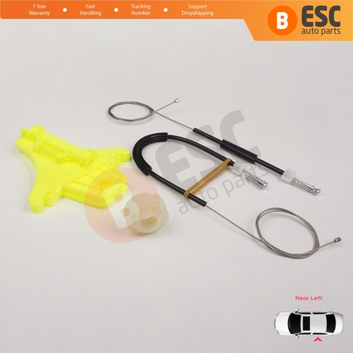 Window Regulator Repair Kit Rear Left for VW Amarok MK1 2H 2010-2022 4-Door Pickup 2H7839401