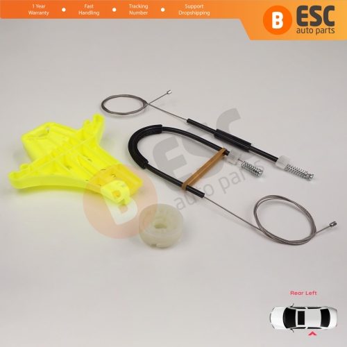 Window Regulator Repair Kit Rear Left for VW Amarok MK1 2H 2010-2022 4-Door Pickup 2H7839401