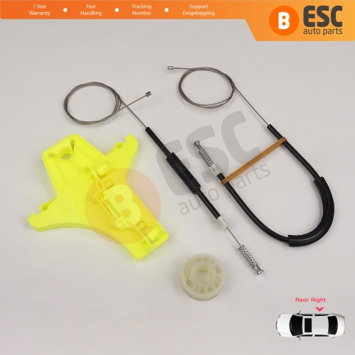 Window Regulator Repair Kit Rear Right for VW Amarok MK1 2H 2010-2022 4-Door Pickup 2H7839402