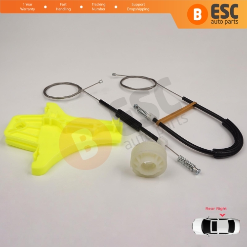 Window Regulator Repair Kit Rear Right for VW Amarok MK1 2H 2010-2022 4-Door Pickup 2H7839402