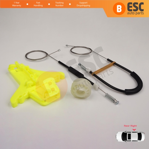 Window Regulator Repair Kit Rear Right for VW Amarok MK1 2H 2010-2022 4-Door Pickup 2H7839402