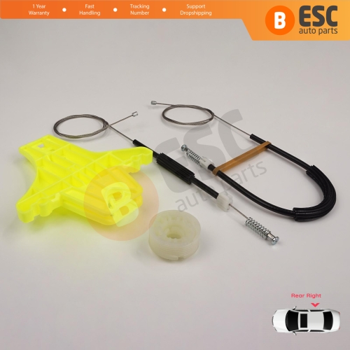 Window Regulator Repair Kit Rear Right for VW Amarok MK1 2H 2010-2022 4-Door Pickup 2H7839402