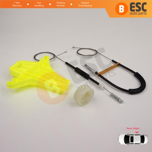 Window Regulator Repair Kit Rear Right for VW Amarok MK1 2H 2010-2022 4-Door Pickup 2H7839402