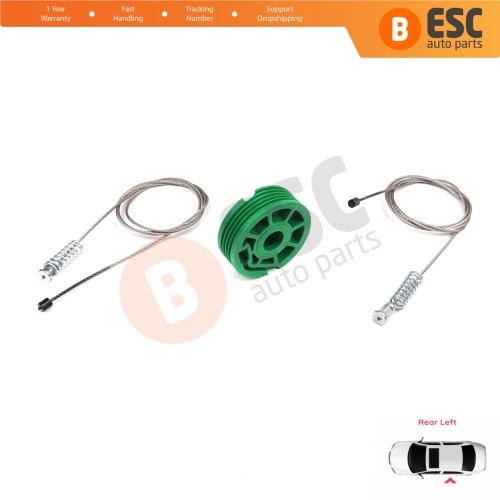 Power Window Regulator Repair Set Rear Left Door for Audi A4 S4 RS4 B5 8D 8D2 8D5 1994-2002 4/5 Door 8D0839461