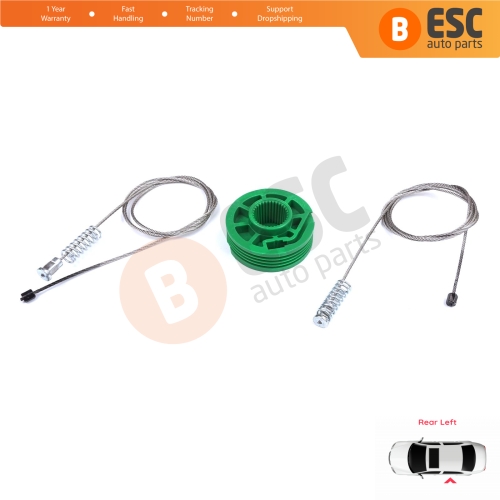 Power Window Regulator Repair Set Rear Left Door for Audi A4 S4 RS4 B5 8D 8D2 8D5 1994-2002 4/5 Door 8D0839461