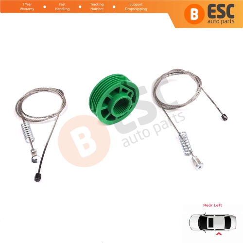 Power Window Regulator Repair Set Rear Left Door for Audi A4 S4 RS4 B5 8D 8D2 8D5 1994-2002 4/5 Door 8D0839461