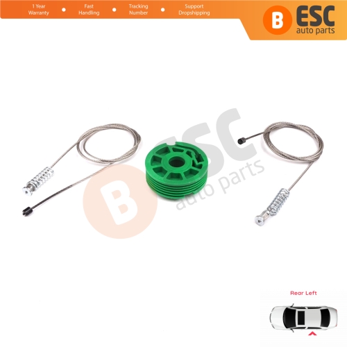 Power Window Regulator Repair Set Rear Left Door for Audi A4 S4 RS4 B5 8D 8D2 8D5 1994-2002 4/5 Door 8D0839461