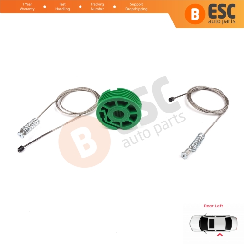 Power Window Regulator Repair Set Rear Left Door for Audi A4 S4 RS4 B5 8D 8D2 8D5 1994-2002 4/5 Door 8D0839461