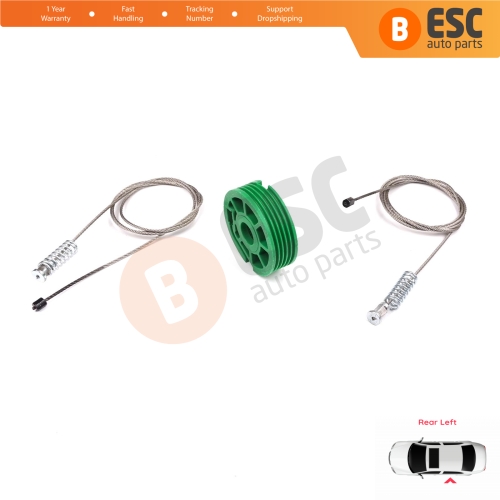 Power Window Regulator Repair Set Rear Left Door for Audi A4 S4 RS4 B5 8D 8D2 8D5 1994-2002 4/5 Door 8D0839461