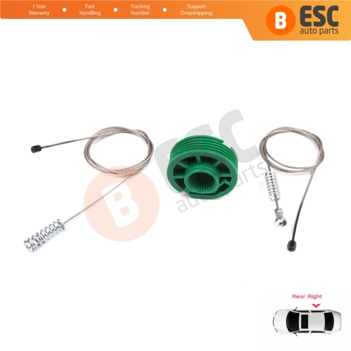 Power Window Regulator Repair Set Rear Right Door for Audi A4 S4 RS4 B5 8D 8D2 8D5 1994-2002 4/5 Door 8D0839462