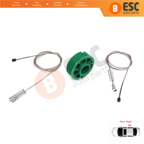 Power Window Regulator Repair Set Rear Right Door for Audi A4 S4 RS4 B5 8D 8D2 8D5 1994-2002 4/5 Door 8D0839462