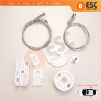 Rear Quarter Window Regulator Repair Kit for Porsche Carrera 911 (996) 1997-2005 2-Door 99662411103 99662411203