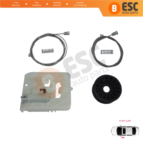 Power Window Regulator Repair Kit Front Left for Ford Transit Custom Tourneo MK1 V362 F3 FY FZ 2012-2023 BK21V23201AC