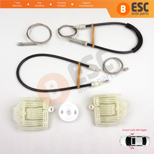 Window Regulator Repair Set Front Left or Right for BMW 3 Series E90 E91 2004-2012 4/5 Door 51337140587 51337140588