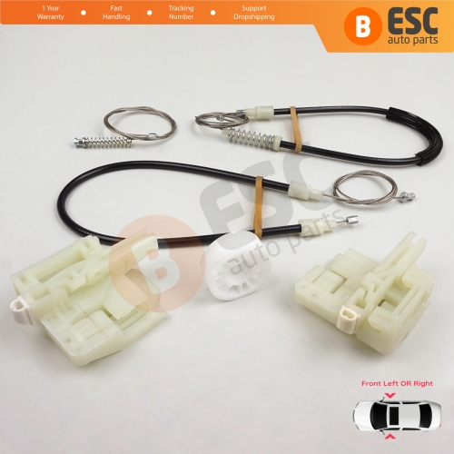 Window Regulator Repair Set Front Left or Right for BMW 3 Series E90 E91 2004-2012 4/5 Door 51337140587 51337140588