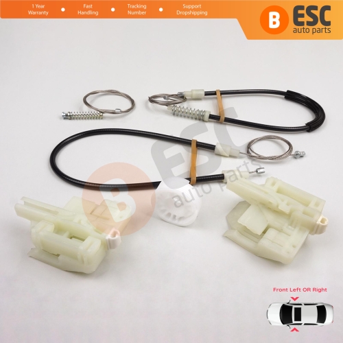 Window Regulator Repair Set Front Left or Right for BMW 3 Series E90 E91 2004-2012 4/5 Door 51337140587 51337140588