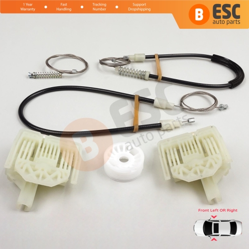 Window Regulator Repair Set Front Left or Right for BMW 3 Series E90 E91 2004-2012 4/5 Door 51337140587 51337140588