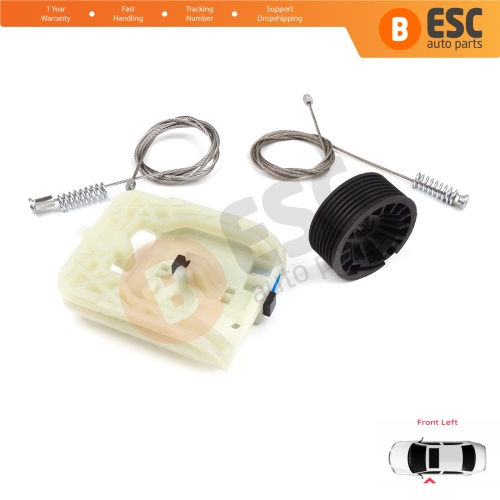Power Window Regulator Repair Kit Front Left for Fiat Tipo MK2 356 357 Egea 2015-On 4/5 Door 52072857