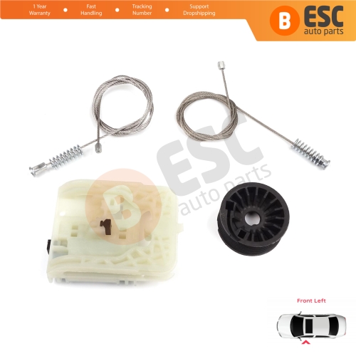 Power Window Regulator Repair Kit Front Left for Fiat Tipo MK2 356 357 Egea 2015-On 4/5 Door 52072857