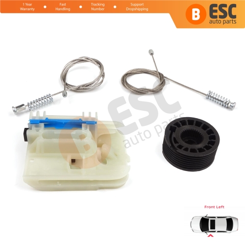 Power Window Regulator Repair Kit Front Left for Fiat Tipo MK2 356 357 Egea 2015-On 4/5 Door 52072857