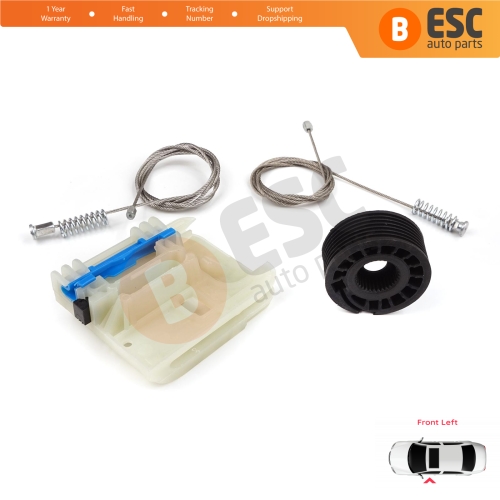 Power Window Regulator Repair Kit Front Left for Fiat Tipo MK2 356 357 Egea 2015-On 4/5 Door 52072857