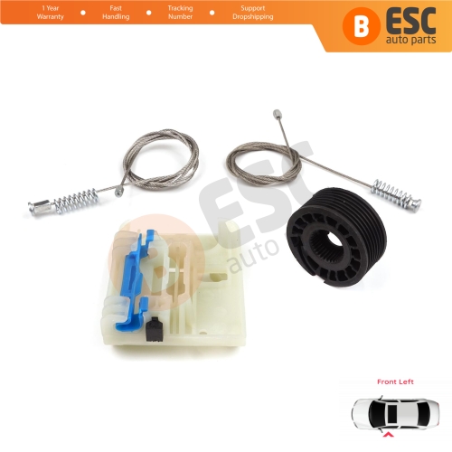 Power Window Regulator Repair Kit Front Left for Fiat Tipo MK2 356 357 Egea 2015-On 4/5 Door 52072857