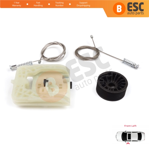 Power Window Regulator Repair Kit Front Left for Fiat Tipo MK2 356 357 Egea 2015-On 4/5 Door 52072857