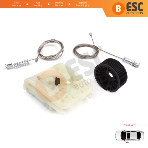 Power Window Regulator Repair Kit Front Left for Fiat Tipo MK2 356 357 Egea 2015-On 4/5 Door 52072857